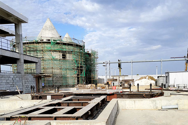 安徽年產(chǎn)60萬(wàn)噸鋼渣線項(xiàng)目安裝現(xiàn)場(chǎng) 安徽年產(chǎn)60萬(wàn)噸鋼渣線項(xiàng)目安裝現(xiàn)場(chǎng)