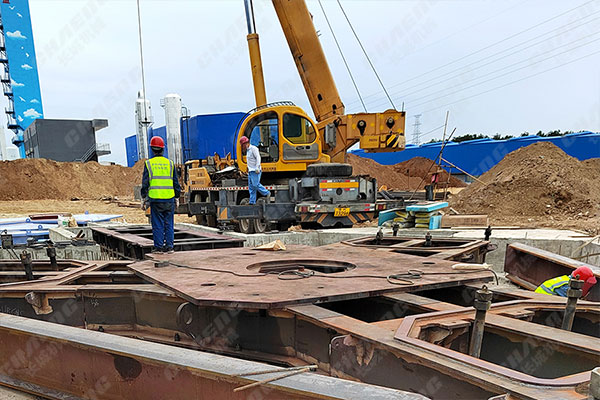 湖北年產(chǎn)60萬(wàn)噸鋼渣線項(xiàng)目安裝現(xiàn)場(chǎng) 湖北年產(chǎn)60萬(wàn)噸鋼渣線項(xiàng)目安裝現(xiàn)場(chǎng)