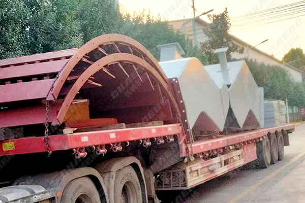 安徽年產(chǎn)60萬噸鋼渣線設(shè)備部件發(fā)貨